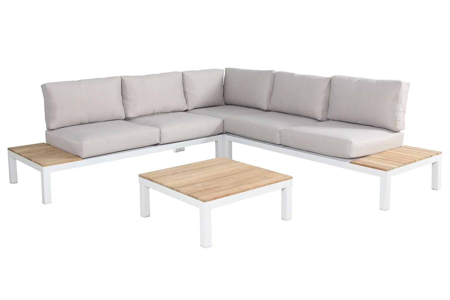 Kettler - Elba Standard Low Lounge Corner Set White - Alton Garden Centre 2 Kettler - Elba Standard Low Lounge Corner Set White - Alton Garden Centre - Image 2