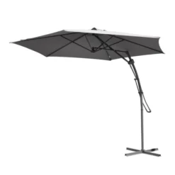 Koopman: Cantilever Parasol Push Up - Cream - Alton Garden Centre