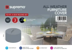 Supremo - 4 Seat Dining Set Cover - Alton Garden Centre