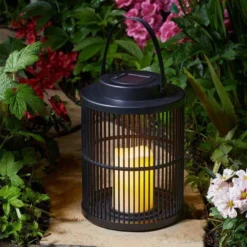 Smart Solar Urbane Lantern - Black - Alton Garden Centre