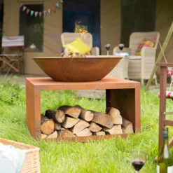 Moho Firepit - Alton Garden Centre -Garden Strimmers Shop 58263 Moho oxidised firepit lifestyle 2