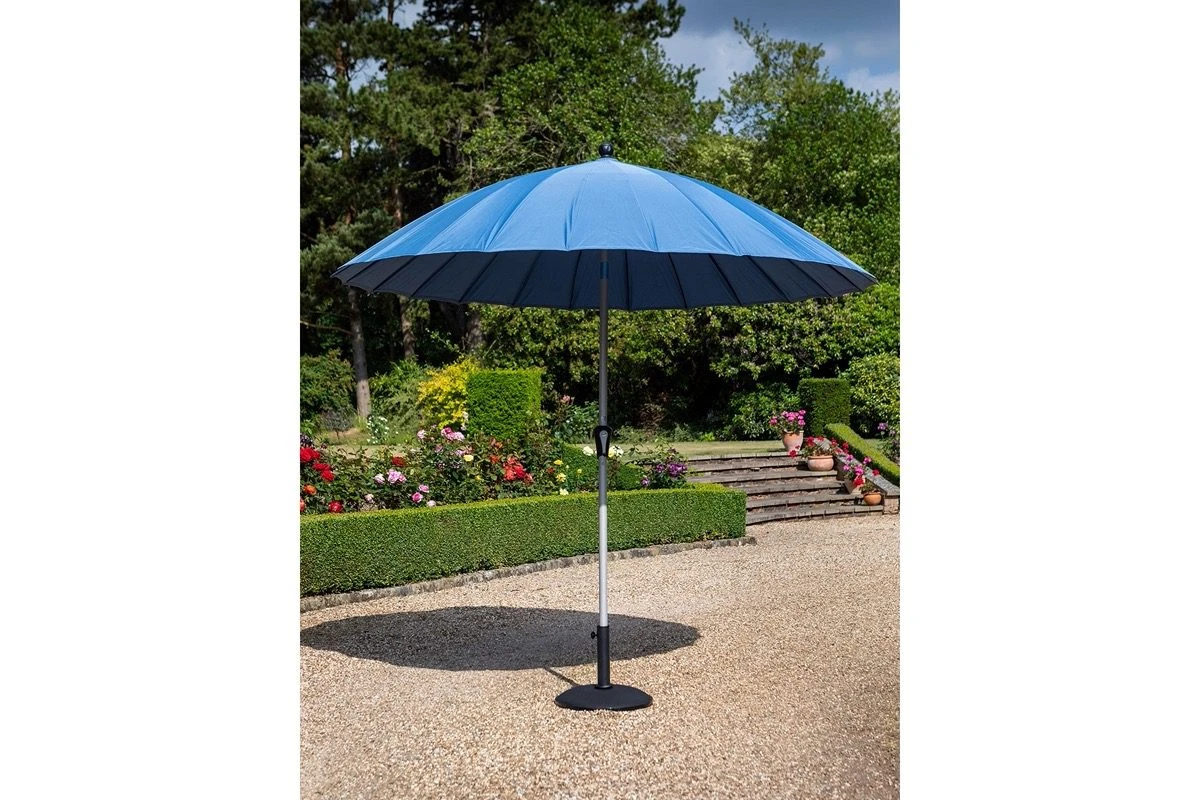 Hartman - Shanghai 2.7m Parasol - Navy - Alton Garden Centre 1 Hartman - Shanghai 2.7m Parasol - Navy - Alton Garden Centre