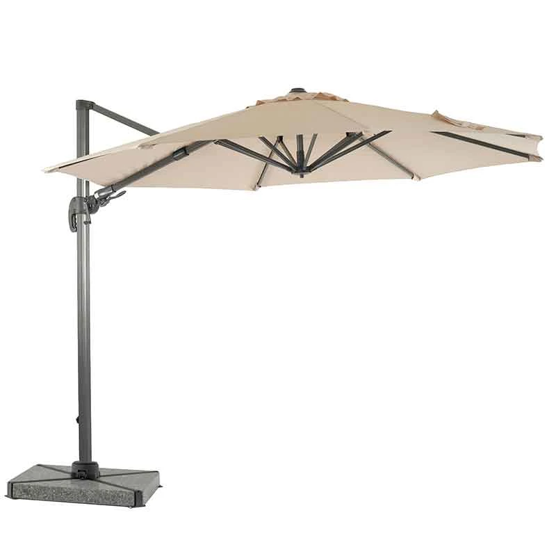 Bramblecrest - Chichester 3m Round Cantilever - Sand With 4 Part Granite Base - Alton Garden Centre 2 Bramblecrest - Chichester 3m Round Cantilever - Sand With 4 Part Granite Base - Alton Garden Centre - Image 2