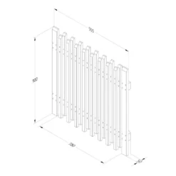Forest - Contemporary Picket Gate 3ft X 3ft - Alton Garden Centre -Garden Strimmers Shop CONTPG 4 1024x1024 1