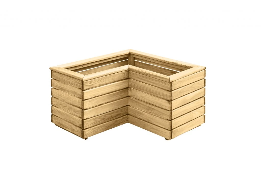 Forest - Linear Corner Planter 0.8M - Alton Garden Centre 2 Forest - Linear Corner Planter 0.8M - Alton Garden Centre - Image 2