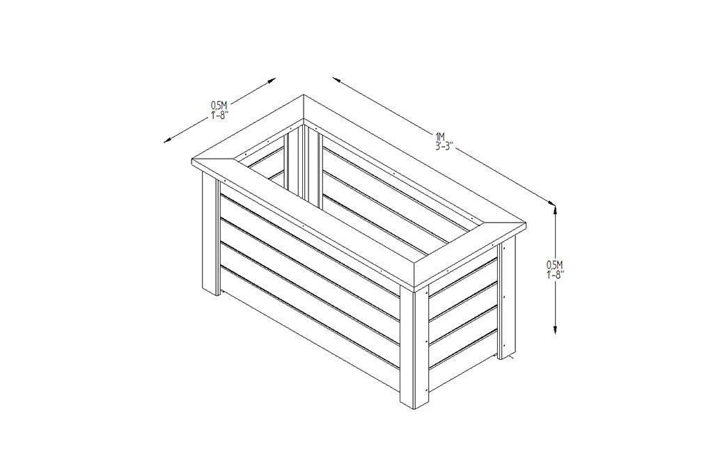 Forest - Cambridge Planter 100×50 - Alton Garden Centre 4 Forest - Cambridge Planter 100×50 - Alton Garden Centre - Image 4