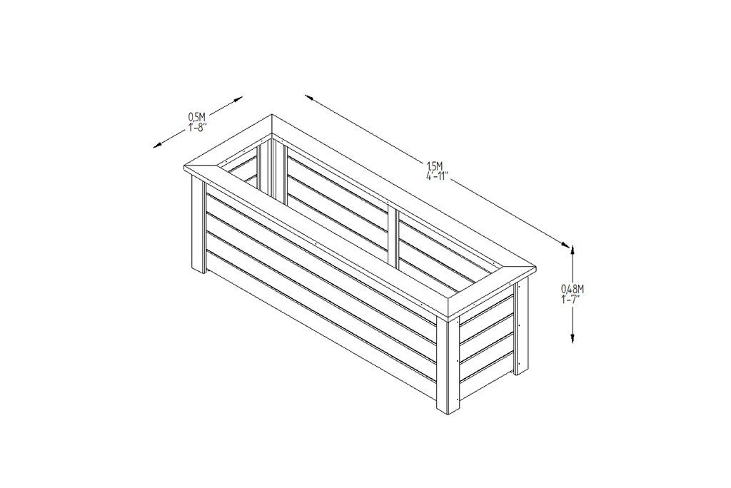 Forest - Cambridge Planter 150×50 - Alton Garden Centre 4 Forest - Cambridge Planter 150×50 - Alton Garden Centre - Image 4