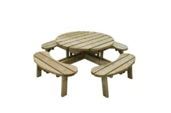 Forest - Circular Picnic Table - Alton Garden Centre -Garden Strimmers Shop CPT208 2 1 1024x678 1