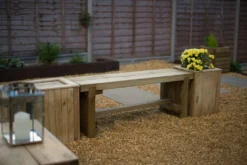 Forest - Double Sleeper Bench – 1.2m - Alton Garden Centre -Garden Strimmers Shop DSBEN12 Set 5 1024x684 1