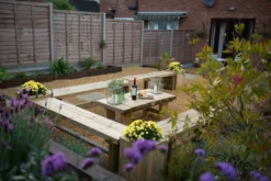 Forest - Double Sleeper Bench – 1.8m - Alton Garden Centre -Garden Strimmers Shop DSBEN18 Set 4 1 1024x684 1