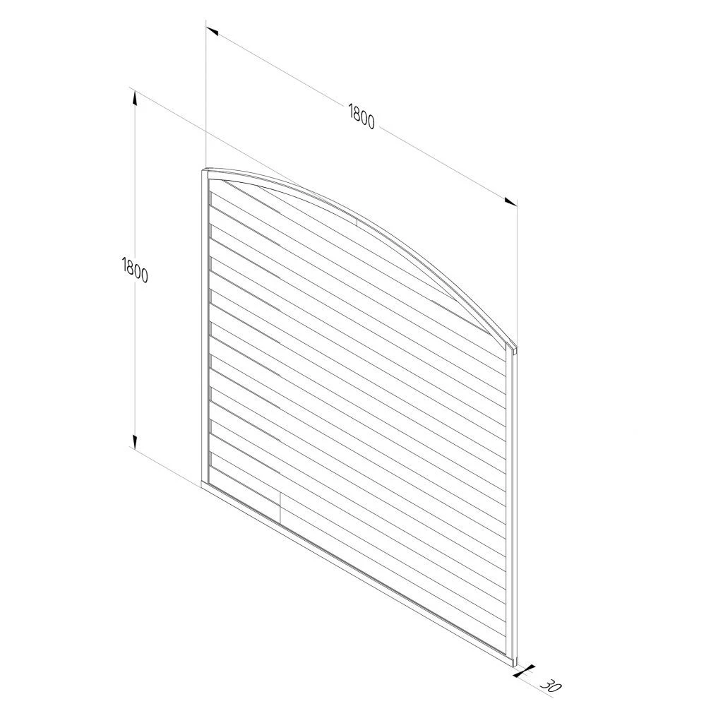 Forest - Decorative Dome Top Panel 6ft X 6ft - Alton Garden Centre 4 Forest - Decorative Dome Top Panel 6ft X 6ft - Alton Garden Centre - Image 4