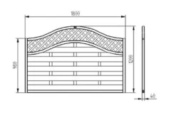 Forest - Pressure Treated Europa Prague Decorative Fence Panel 4ft - Alton Garden Centre 5 Forest - Pressure Treated Europa Prague Decorative Fence Panel 4ft - Alton Garden Centre -Garden Strimmers Shop EGSP2 4 1