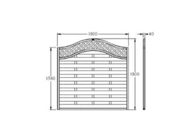 Forest - Pressure Treated Europa Prague Decorative Fence Panel 6ft - Alton Garden Centre 5 Forest - Pressure Treated Europa Prague Decorative Fence Panel 6ft - Alton Garden Centre -Garden Strimmers Shop EGSP 4 1