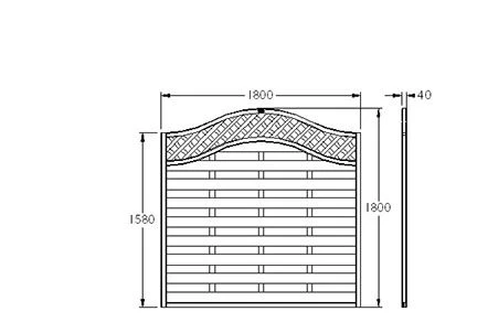 Forest - Pressure Treated Europa Prague Decorative Fence Panel 6ft - Alton Garden Centre 3 Forest - Pressure Treated Europa Prague Decorative Fence Panel 6ft - Alton Garden Centre - Image 3