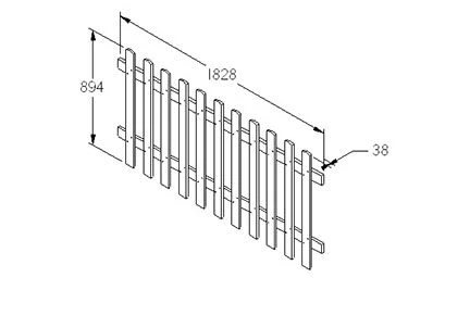 Forest - Pale Fence Panel 6ft X 3ft - Alton Garden Centre 3 Forest - Pale Fence Panel 6ft X 3ft - Alton Garden Centre - Image 3
