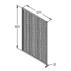Forest - Premium Framed Trellis 180 X 120cm - Alton Garden Centre -Garden Strimmers Shop FRTREL64 5 1