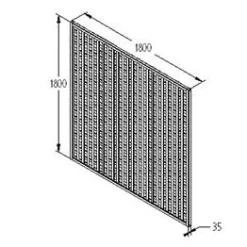 Forest - Premium Framed Trellis 180 X 180cm - Alton Garden Centre -Garden Strimmers Shop FRTREL66 6 1
