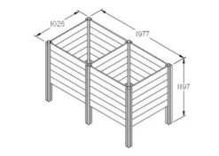 Forest - Slot Down Compost Bin Extension Kit - Alton Garden Centre -Garden Strimmers Shop FSSCV2EXT 5