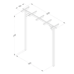 Forest - Hanbury Single Flat Top Arch - Alton Garden Centre 10 Forest - Hanbury Single Flat Top Arch - Alton Garden Centre -Garden Strimmers Shop HANFTA 5 1024x1024 1