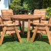Charles Taylor: Four Seater Circular Table Set - Alton Garden Centre