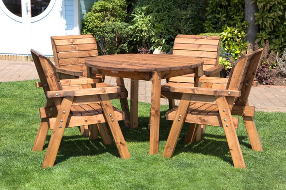 Charles Taylor: Four Seater Circular Table Set - Alton Garden Centre 1 Charles Taylor: Four Seater Circular Table Set - Alton Garden Centre