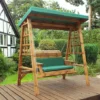 Charles Taylor: Dorset Two Seater Swing Green - Alton Garden Centre