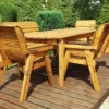 Charles Taylor: Six Seater Delux Rectangular Table Set - Alton Garden Centre