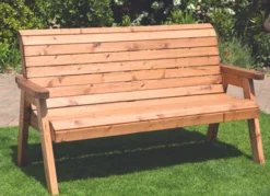 Charles Taylor: Traditional Three Seater Bench - Alton Garden Centre
