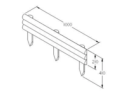 Forest - Horizontal Log Edging - Alton Garden Centre 2 Forest - Horizontal Log Edging - Alton Garden Centre - Image 2
