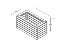 Forest - Linear Planter Double - Alton Garden Centre -Garden Strimmers Shop LINPL80 7 1