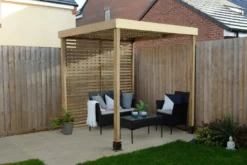 Forest - Modular Pergola With 1 Side Panel Pack - Alton Garden Centre