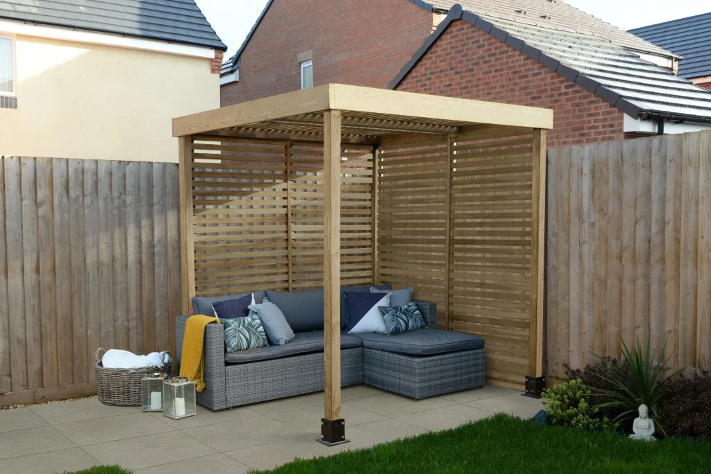 Forest - Modular Pergola With 2 Side Panel Pack - Alton Garden Centre 1 Forest - Modular Pergola With 2 Side Panel Pack - Alton Garden Centre