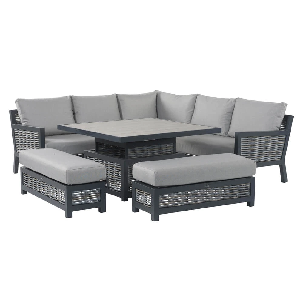 Bramblecrest - Portofino Square Modular Sofa Set With Adjustable Table - Alton Garden Centre 2 Bramblecrest - Portofino Square Modular Sofa Set With Adjustable Table - Alton Garden Centre - Image 2