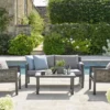Bramblecrest - Portofino 2 Seat Sofa Set With Ceramic Top Coffee Table - Alton Garden Centre