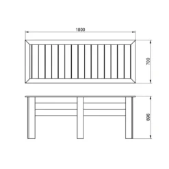 Forest - Kitchen Garden Planter Large 1.8m - Alton Garden Centre -Garden Strimmers Shop RBPLA18 10 1024x1024 1