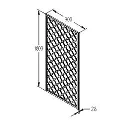 Forest - Hidcote Lattice 180 X 90cm - Alton Garden Centre 4 Forest - Hidcote Lattice 180 X 90cm - Alton Garden Centre - Image 4