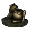 Bermuda: Relaxed Frog Ornamental Pond Spitter - Alton Garden Centre