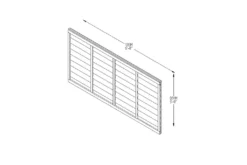 Forest - Pressure Treated Superlap Fence Panel 6ft X 3ft (1.83m X 0.91m) - Alton Garden Centre -Garden Strimmers Shop TPSUPER63PTR 4 1