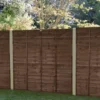 Forest - Pressure Treated Superlap Fence Panel Brown 6ft X 5'5ft (1.83m X 1.68m) - Alton Garden Centre