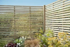 Forest - Pressure Treated Contemporary Slatted Fence Panel 6ft (1.8m X 1.8m) - Alton Garden Centre