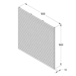 Forest - Pressure Treated Contemporary Slatted Fence Panel 6ft (1.8m X 1.8m) - Alton Garden Centre 7 Forest - Pressure Treated Contemporary Slatted Fence Panel 6ft (1.8m X 1.8m) - Alton Garden Centre -Garden Strimmers Shop VENH6 5 1