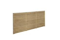 Forest - Pressure Treated Contemporary Double Slatted Fence Panel 1.8m X 1.2m - Alton Garden Centre -Garden Strimmers Shop VENHHM3 4 2