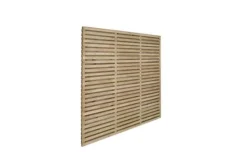 Forest - Pressure Treated Contemporary Double Slatted Fence Panel 1.8m X 1.8m - Alton Garden Centre -Garden Strimmers Shop VENHHM6 4 1