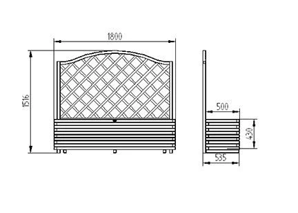 Forest - Venice Planter Includes Trellis - Alton Garden Centre 2 Forest - Venice Planter Includes Trellis - Alton Garden Centre - Image 2