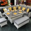 Norfolk Leisure - West Acre Large Corner Set With Height Adjustable Table - Alton Garden Centre