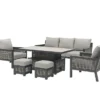 Bramblecrest - Portofino 3 Seat Sofa Set With Adjustable Height Table - Alton Garden Centre