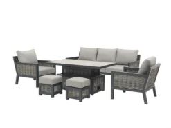 Bramblecrest - Portofino 3 Seat Sofa Set With Adjustable Height Table - Alton Garden Centre