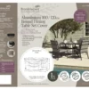 Bramblecrest - 100 & 120cm Round Dining Table Set Cover - Khaki - Alton Garden Centre