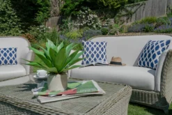 Bramblecrest - San Marie 2 Seater Sofa With All-Weather, Marine Faux Leather Upholstery, 2 Armchairs & Coffee Table - Prarie/Pearl - Alton Garden Centre 7 Bramblecrest - San Marie 2 Seater Sofa With All-Weather, Marine Faux Leather Upholstery, 2 Armchairs & Coffee Table - Prarie/Pearl - Alton Garden Centre -Garden Strimmers Shop mont car sofa 4 scaled 1