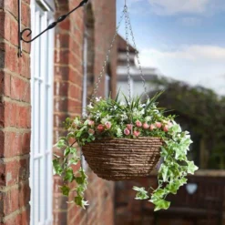 Smart Garden Artificial Easy Basket - Blush - Alton Garden Centre